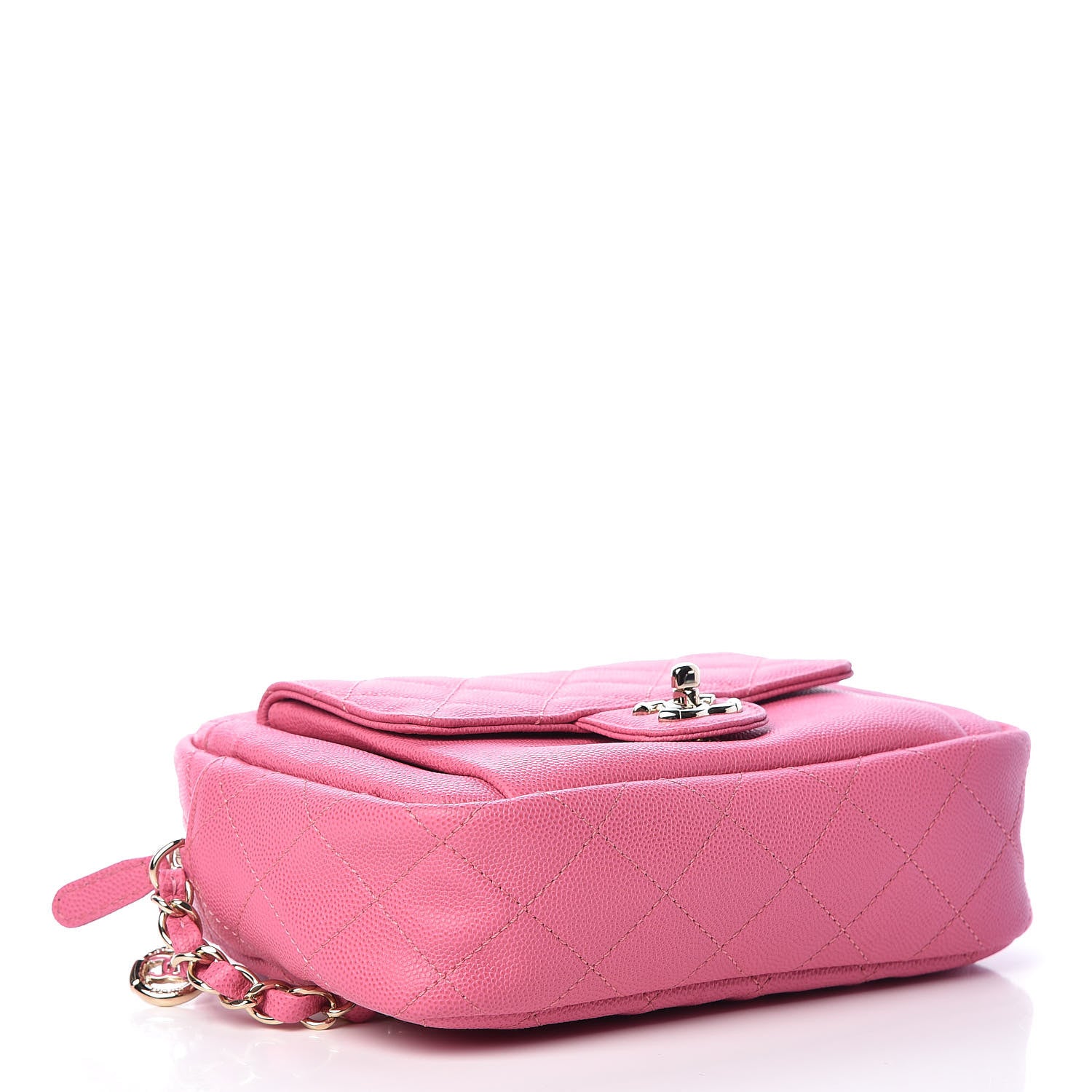 Chanel Caviar Quilted CC Day Camera Case Pink 4 of 10