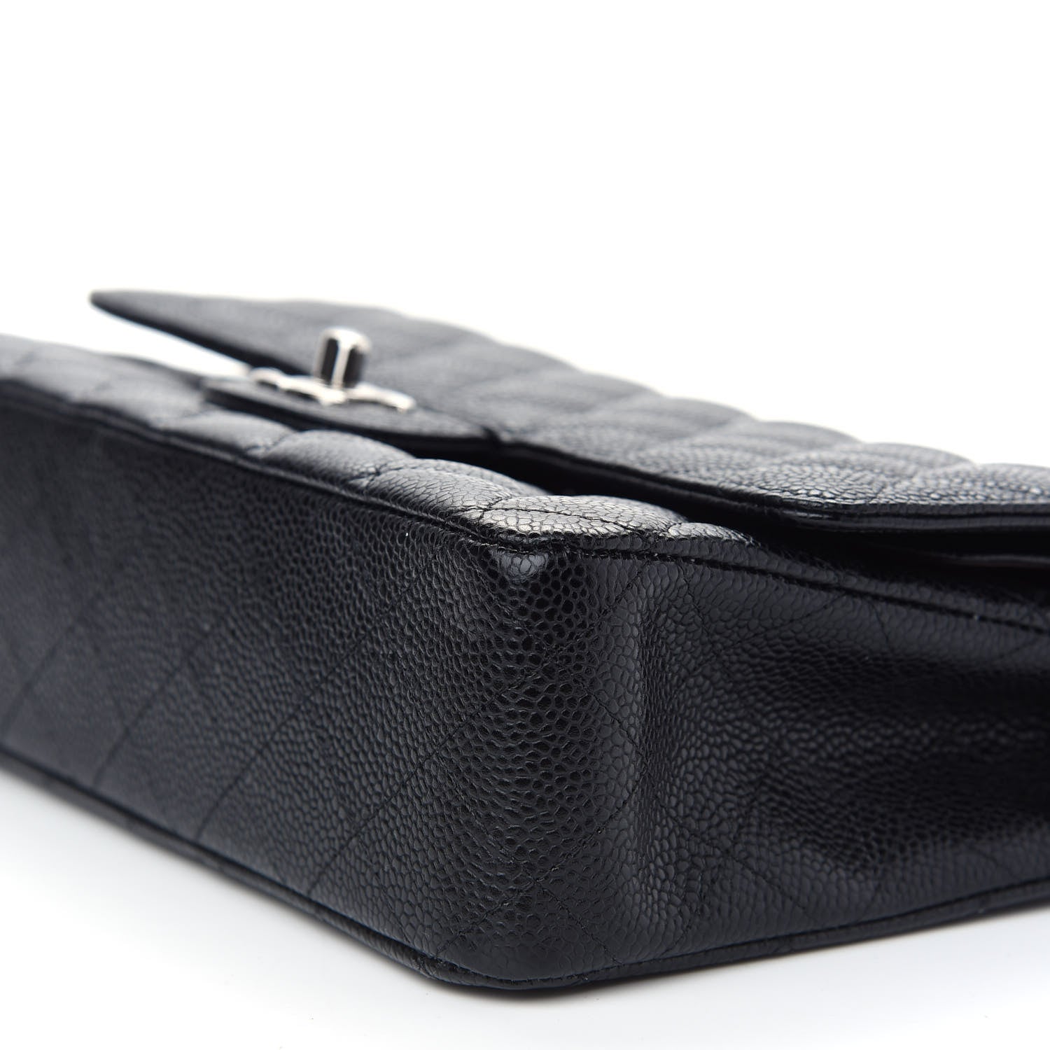 Chanel Caviar Quilted Medium Double Flap Black 8 of 8
