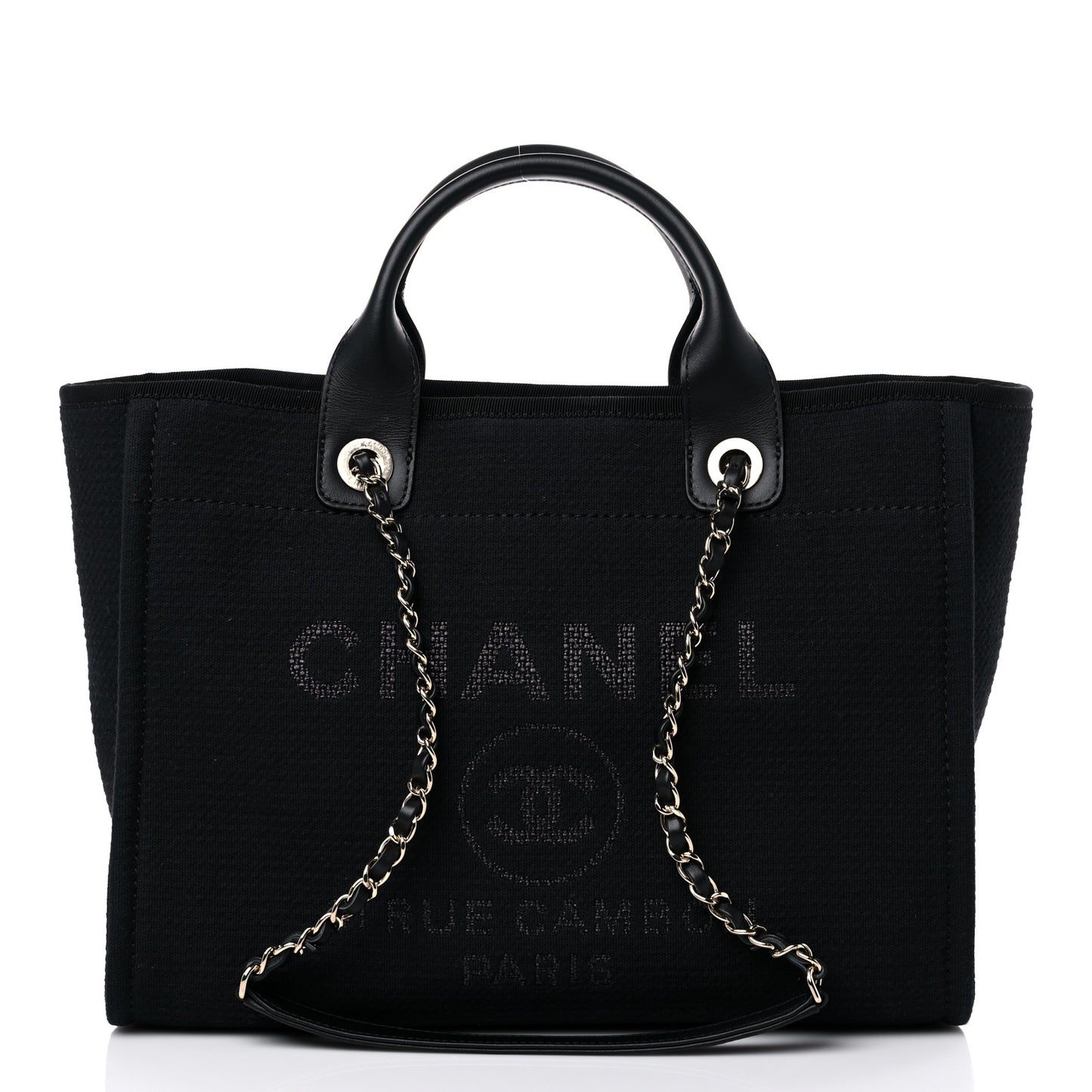 Mixed Fibers Small Deauville Tote Black