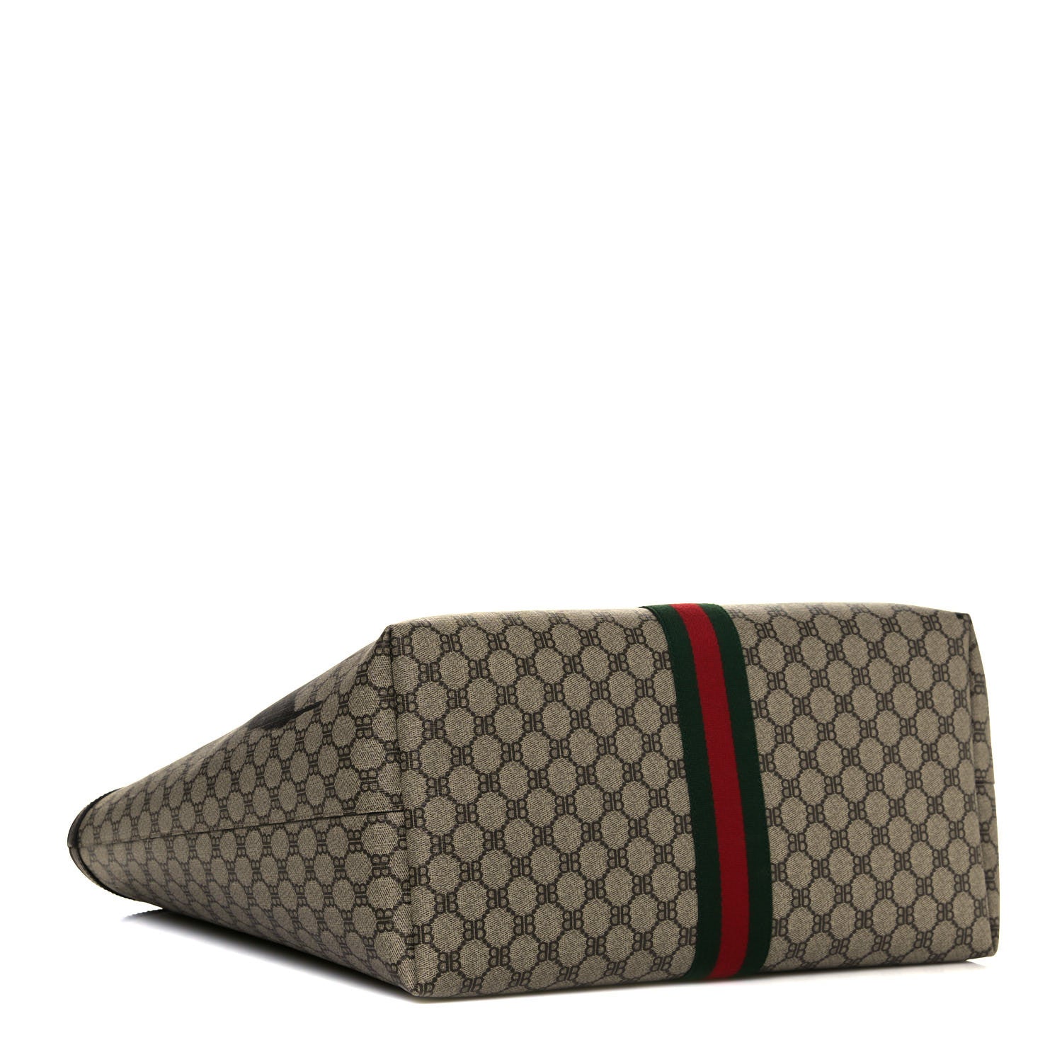 Gucci X BALENCIAGA BB Supreme Monogram Web Graffiti Large Ophidia Shopping Tote Beige New Acero 5 of 12