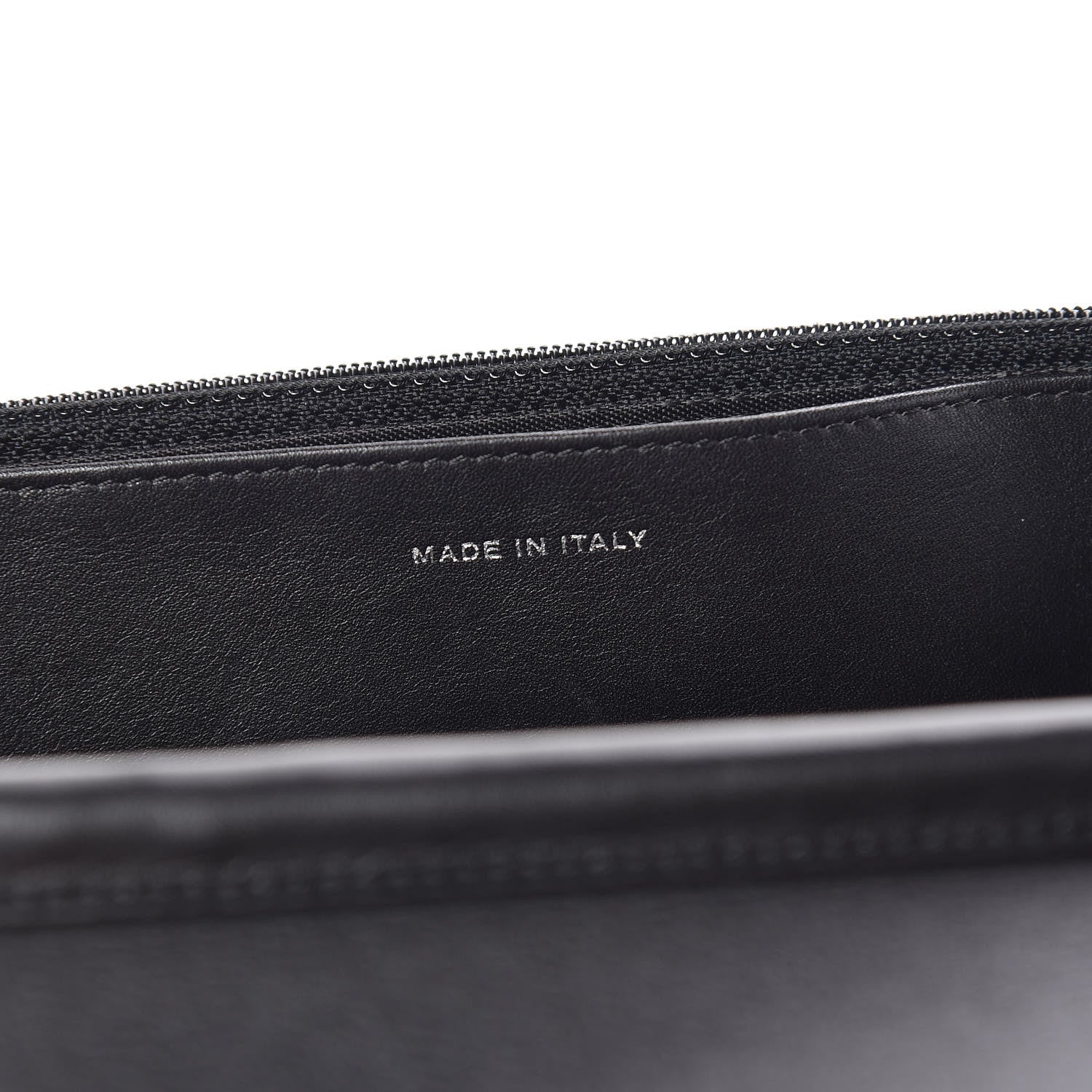 Chanel Lambskin Embossed Lax Wallet On Chain WOC Black 7 of 11