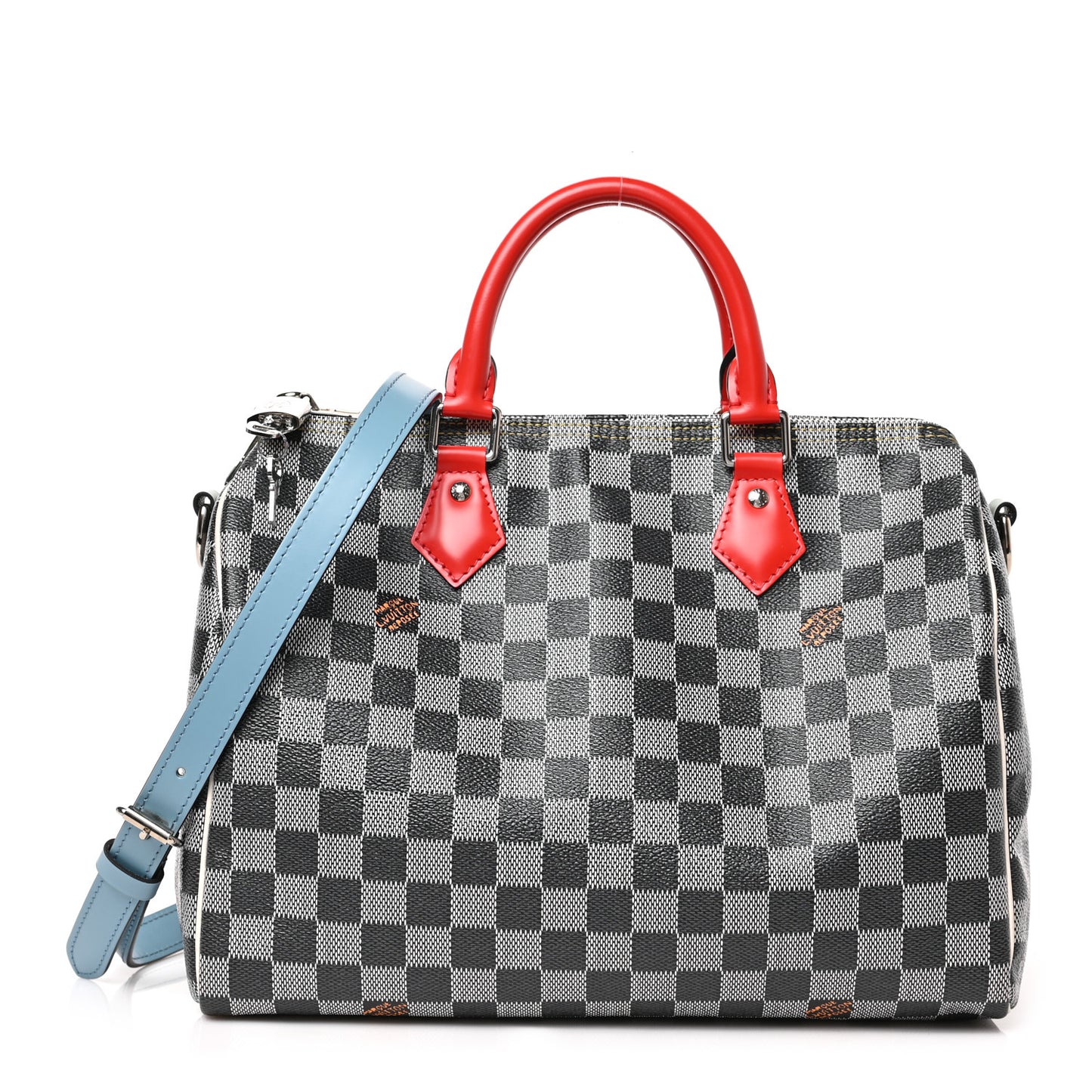 Damier Speedy Bandouliere 30 Black White