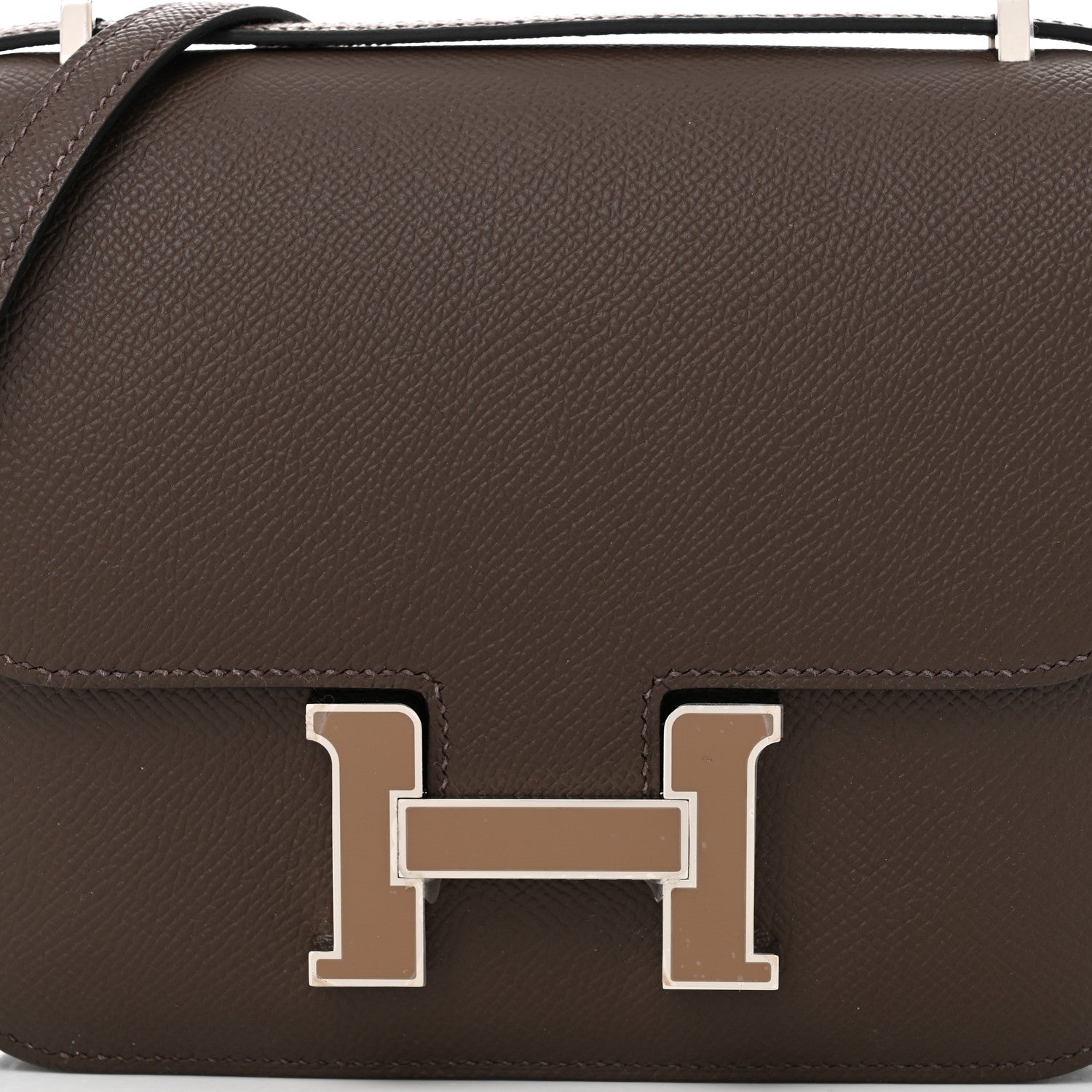 Hermes Epsom Enamel Constance 18 Ecorce Gris Asphalte 9 of 12