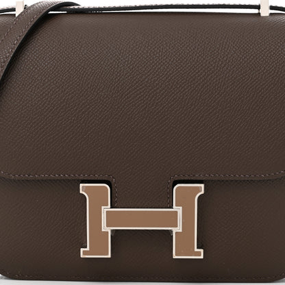 Hermes Epsom Enamel Constance 18 Ecorce Gris Asphalte 9 of 12