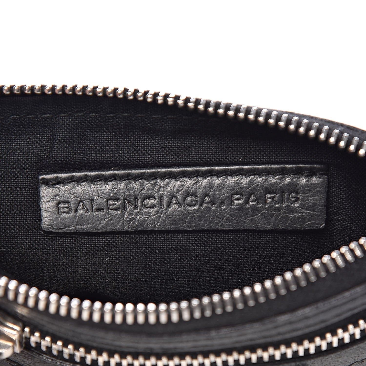 Balenciaga Agneau Giant 12 Silver Hardware M Porte-Monnaie Coin Purse Black 6 of 10