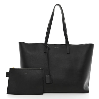 Saint Laurent Calfskin Large Shopping Tote Black 2 of 11