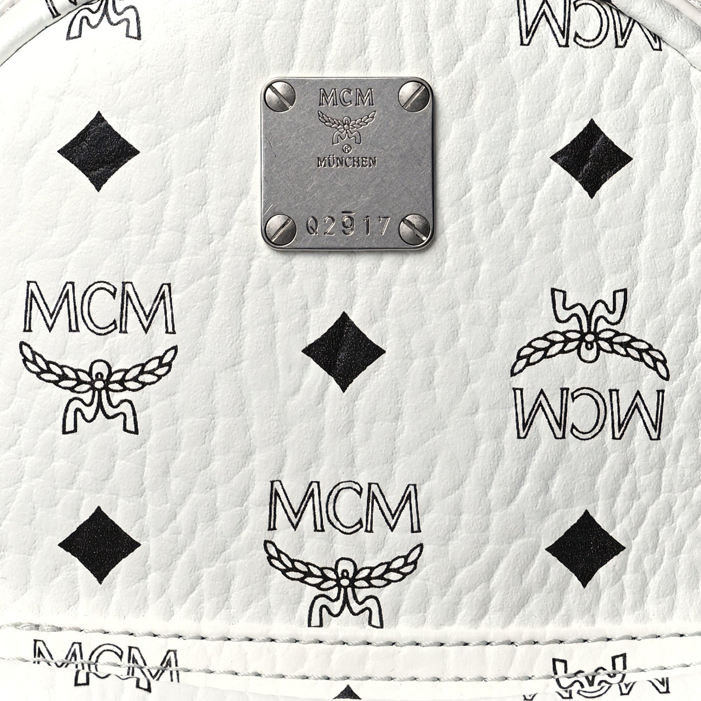 Visetos Side Stud Mini Stark Backpack White