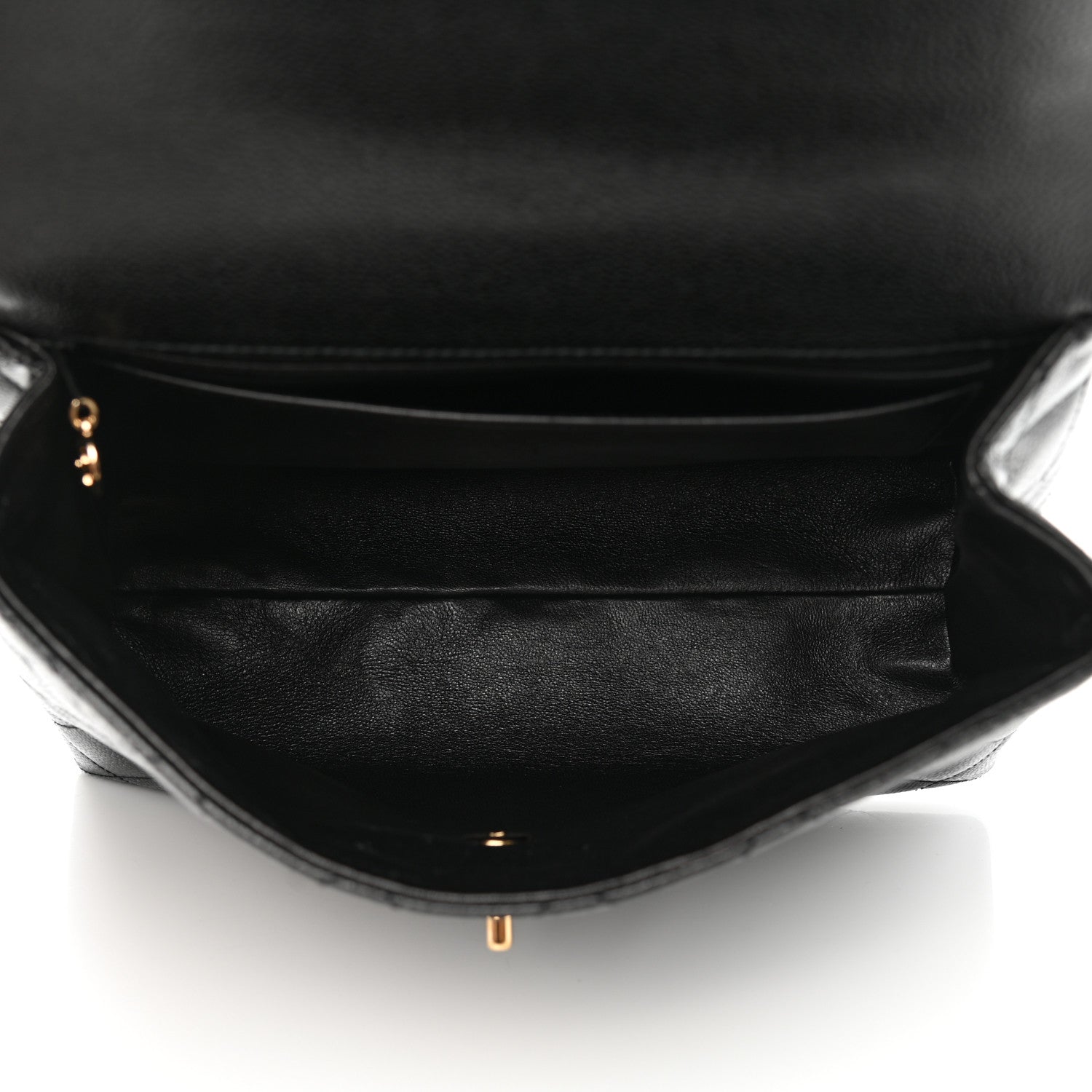 Chanel Caviar Quilted Jumbo Kelly Flap Black 5 of 12
