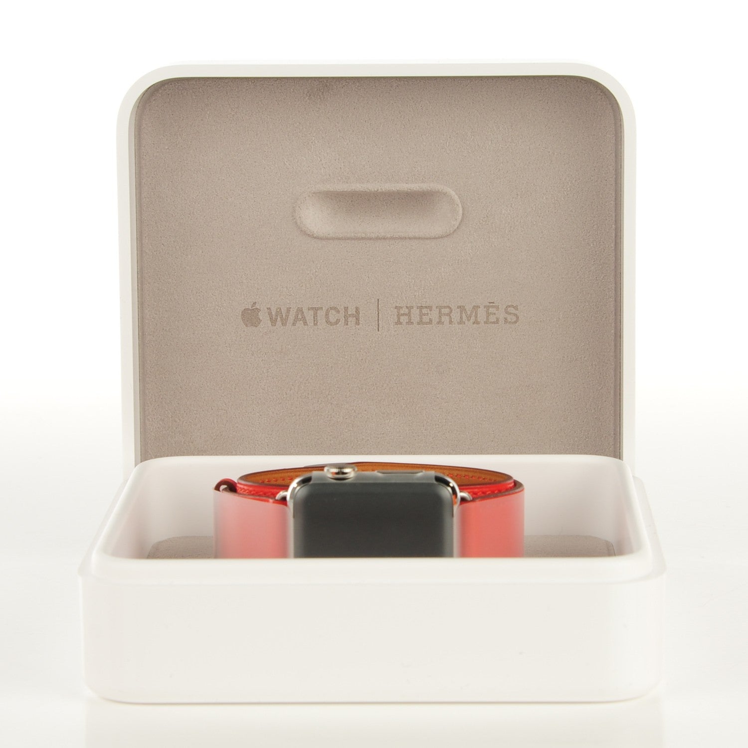 Hermes Veau Swift 38mm Apple Watch Double Tour Capucine 5 of 9