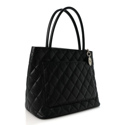 Chanel Caviar Quilted Medallion Tote Black 3 of 10