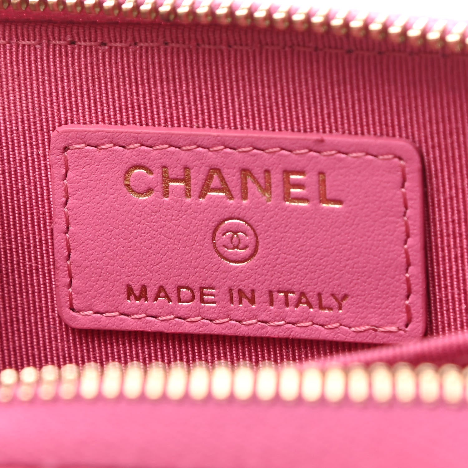 Chanel Caviar Quilted Zip Coin Purse Pink 6 of 8