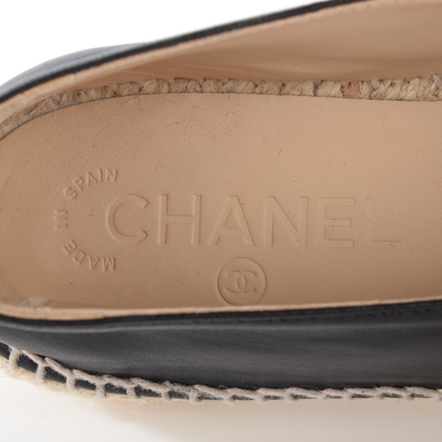 Chanel Lambskin CC Espadrilles 40 Black 2 of 11