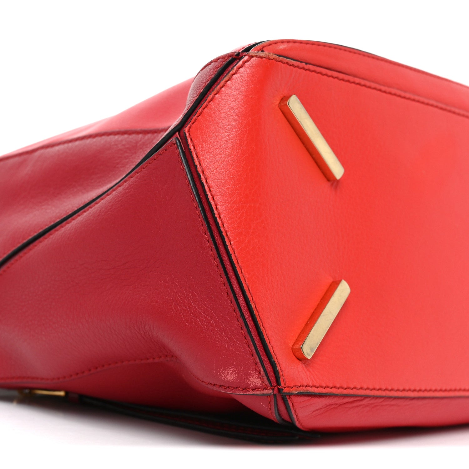 Loewe Calfskin Colorblock Medium Puzzle Bag Red 8 of 9