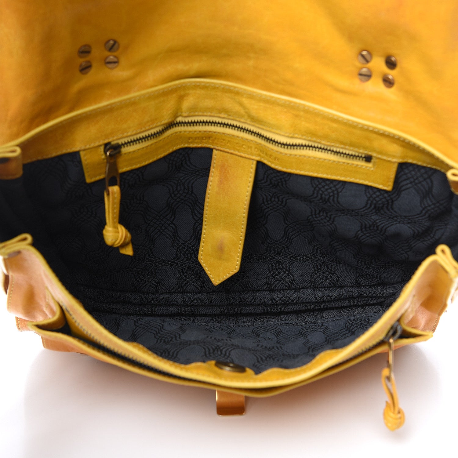Proenza Schouler Lambskin Medium PS1 Satchel Mustard 5 of 24