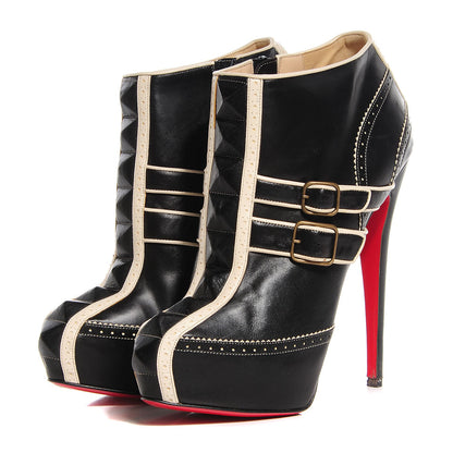 Christian Louboutin Leather Bobo 160 Ankle Boots 41 Black 3 of 6