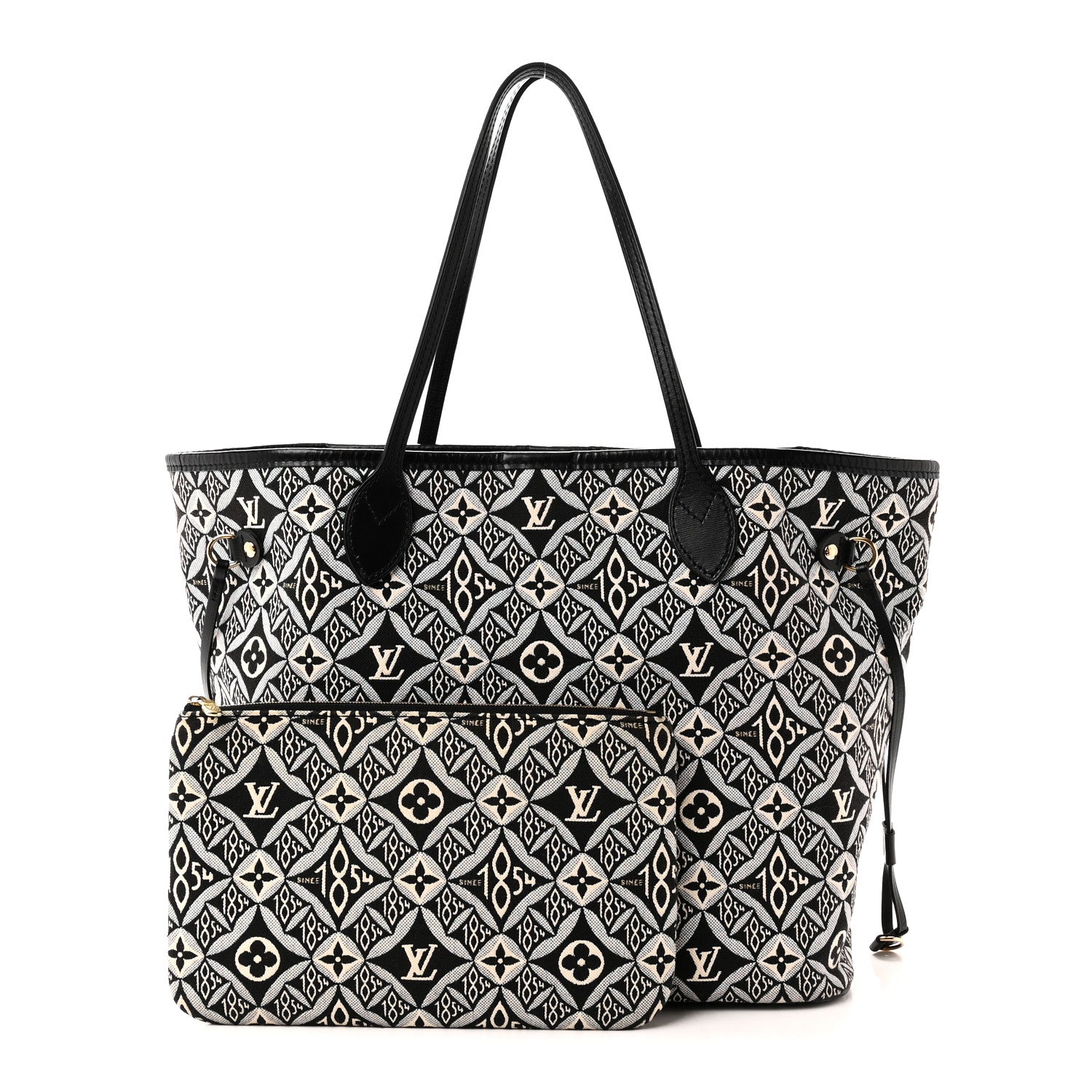 Louis Vuitton Jacquard Since 1854 Neverfull MM Grey 3 of 10