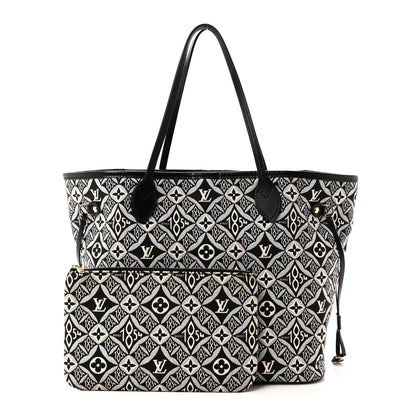 Louis Vuitton Jacquard Since 1854 Neverfull MM Grey 3 of 10