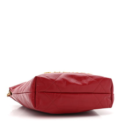 Chanel Shiny Calfskin Quilted Mini Chanel 22 Red 4 of 9