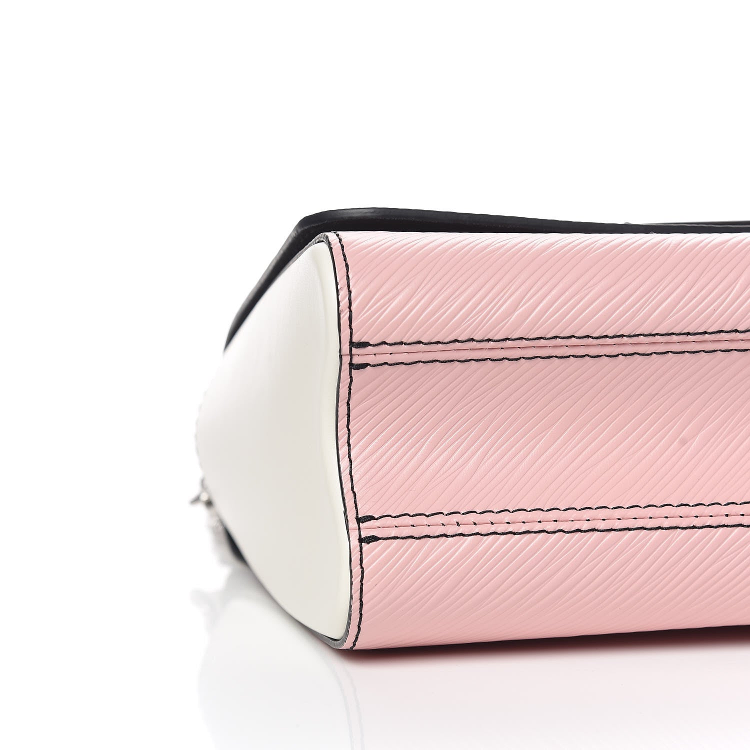 Louis Vuitton Epi Monogram Tape Twist Shoulder Bag MM Rose White 5 of 9