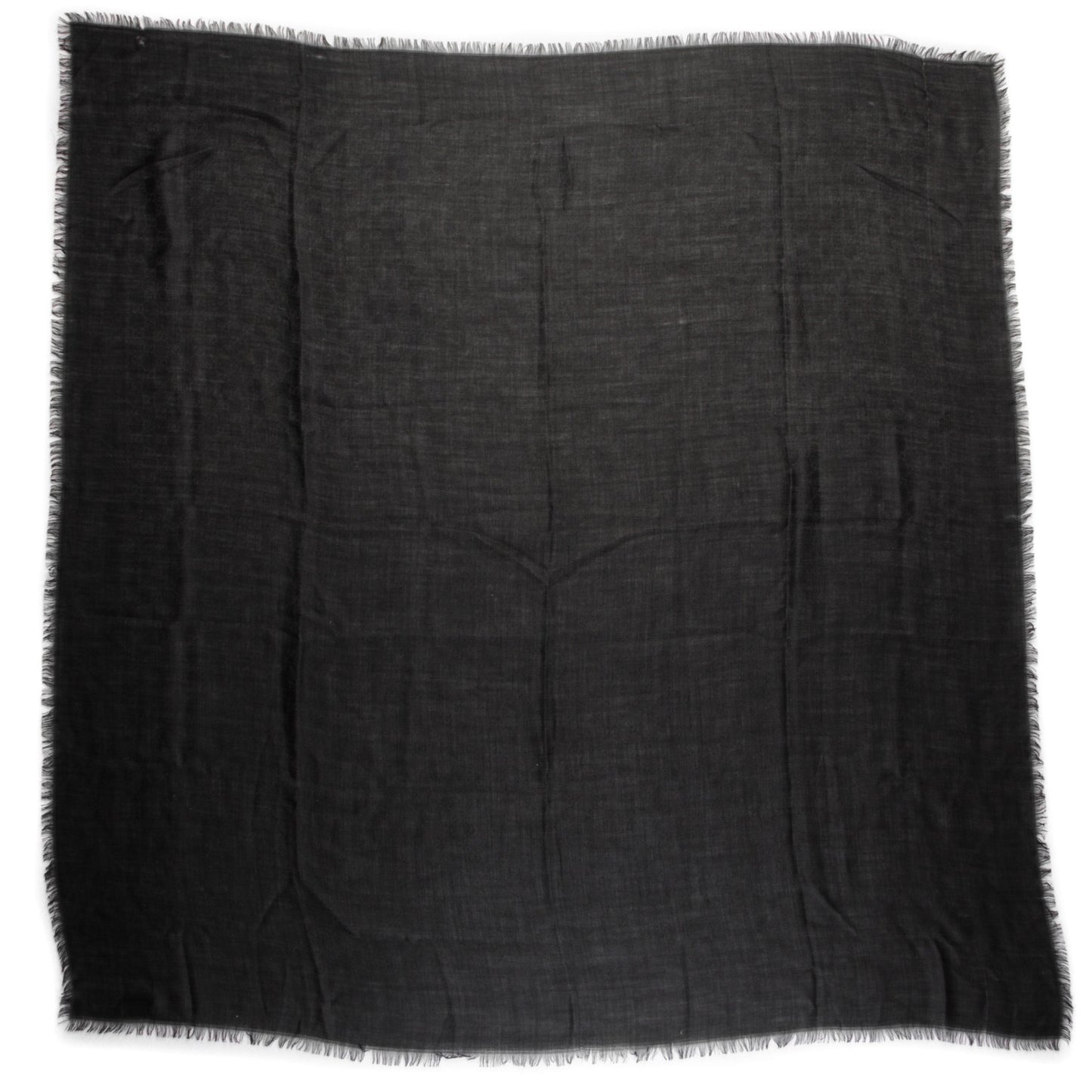 Wool Silk GG Monogram GGNat Scarf Black
