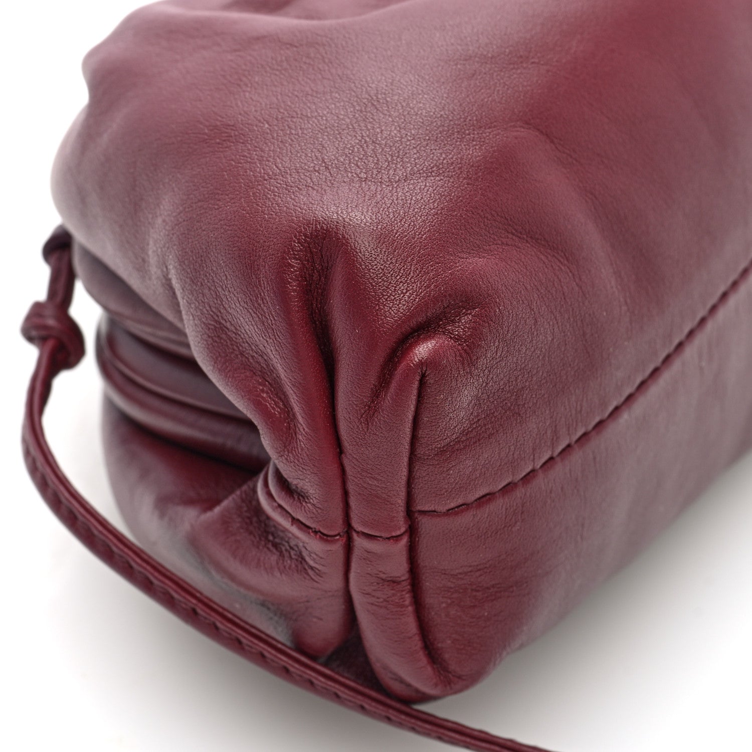 Bottega Veneta Butter Calfskin The Mini Pouch Bordeaux 9 of 10