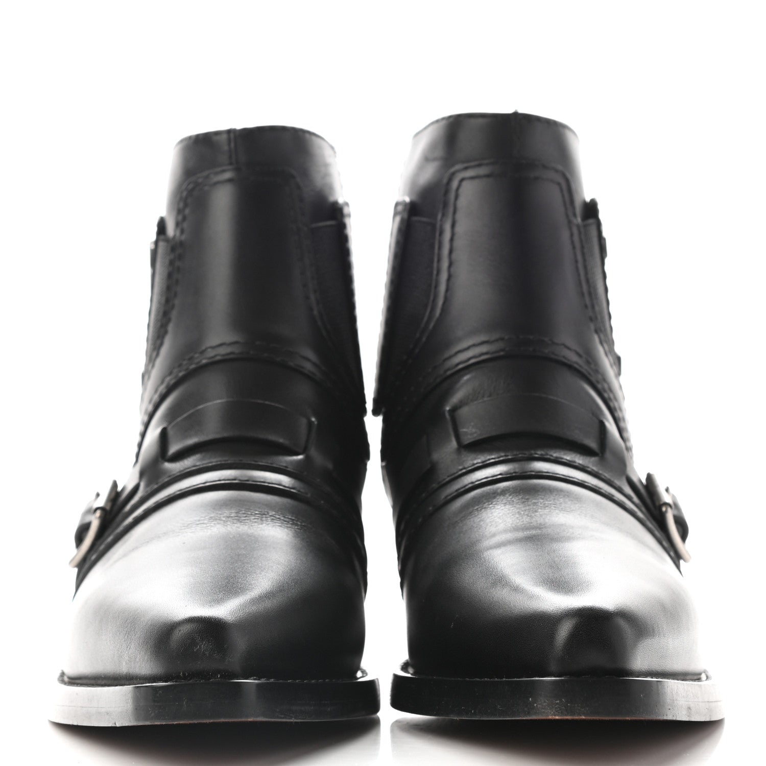 Christian Dior Calfskin Diorsaddle Boots 37 Black 2 of 16