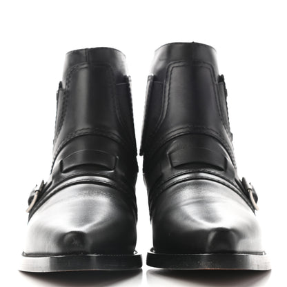 Christian Dior Calfskin Diorsaddle Boots 37 Black 2 of 16