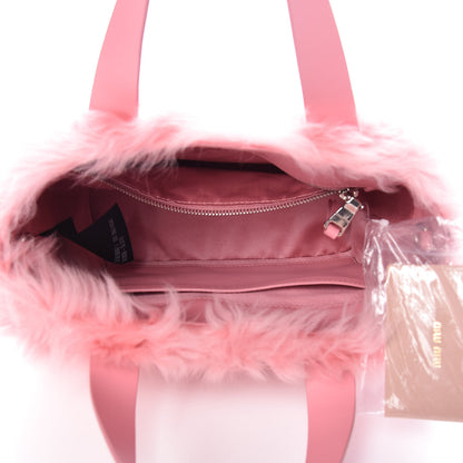 Miu Miu Montone Midolli Basket Bag Begonia Miel 6 of 10