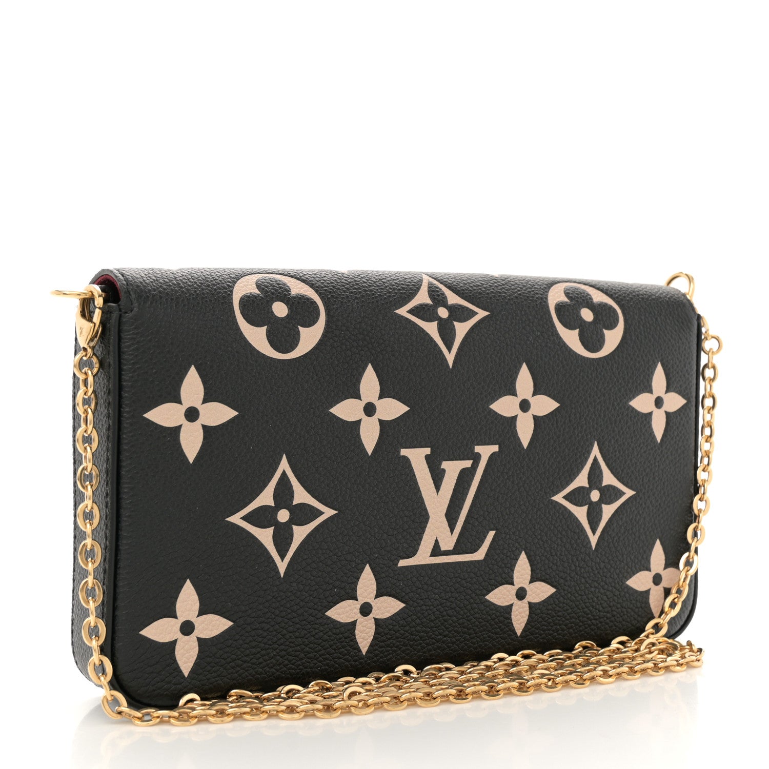 Louis Vuitton Empreinte Monogram Giant Felicie Pochette Black Beige 4 of 11