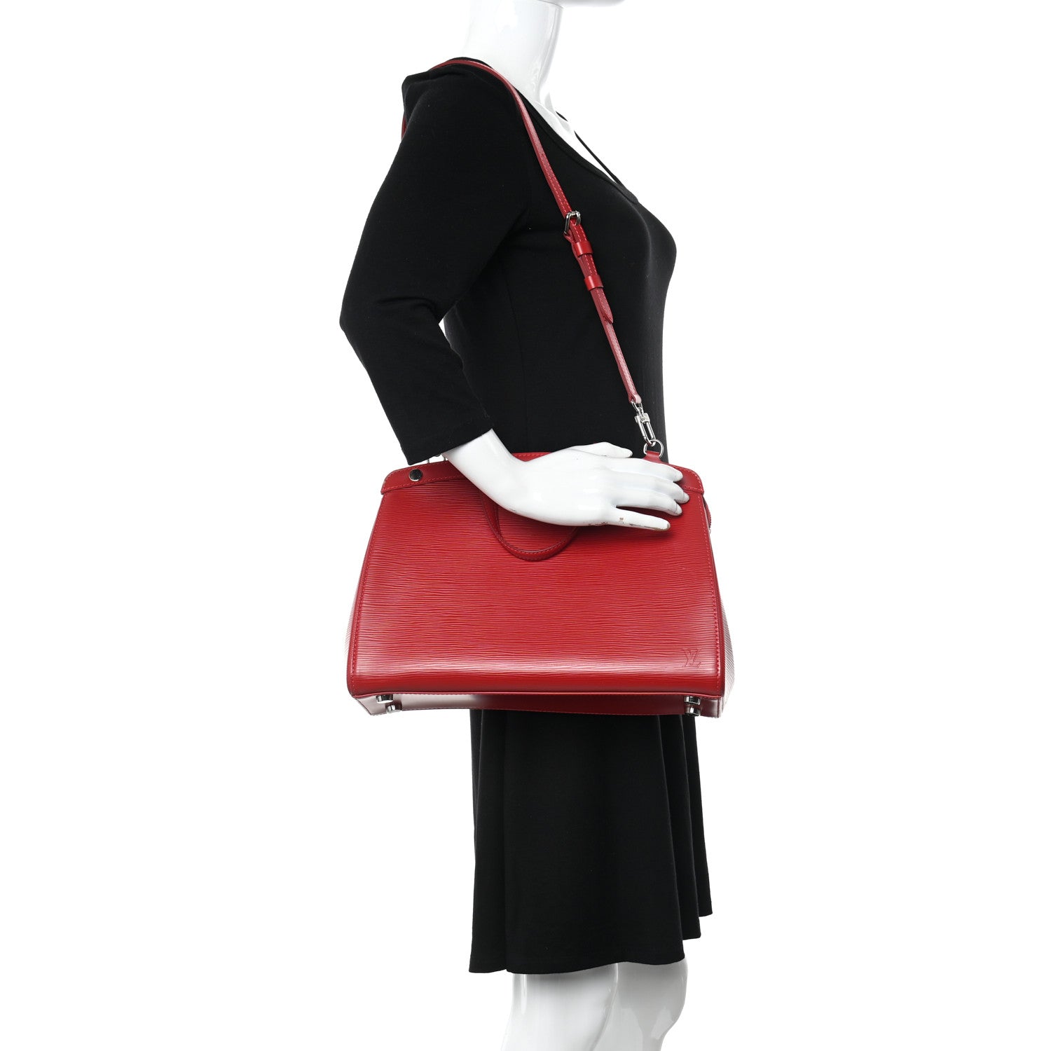 Louis Vuitton Epi Brea MM Carmine 2 of 11