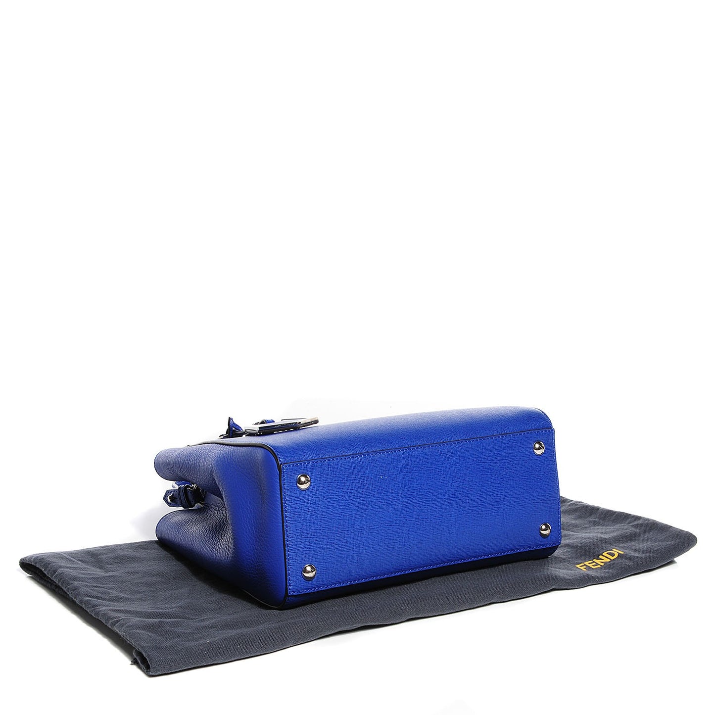 Vitello Elite Petite 2Jours Tote Blue Neon