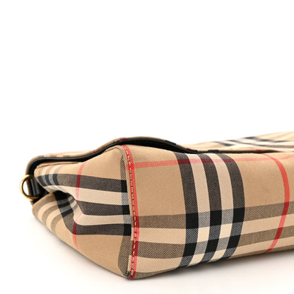 Burberry Vintage Check Hackberry Crossbody Bag Archive Beige Black 8 of 11