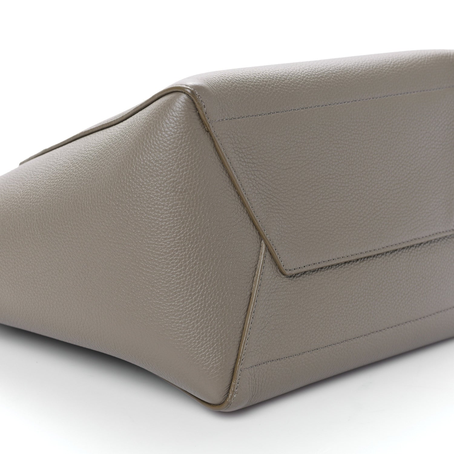 Celine Soft Grained Calfskin Sangle Bucket Bag Taupe 8 of 9
