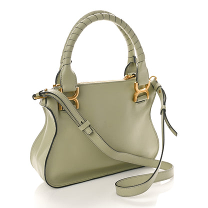 Chloe Calfskin Small Marcie Satchel Faded Green 3 of 10