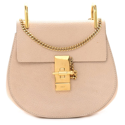 Chloe Grained Lambskin Mini Drew Shoulder Bag Abstract White 1 of 11