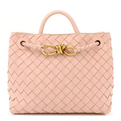 Bottega Veneta Nappa Intrecciato Small Andiamo Shoulder Bag Nude 1 of 10