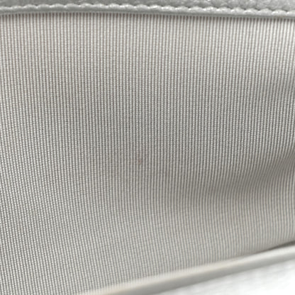 Chanel Metallic Calfskin Camellia Quilted Small Boy Flap Silver 11 of 18