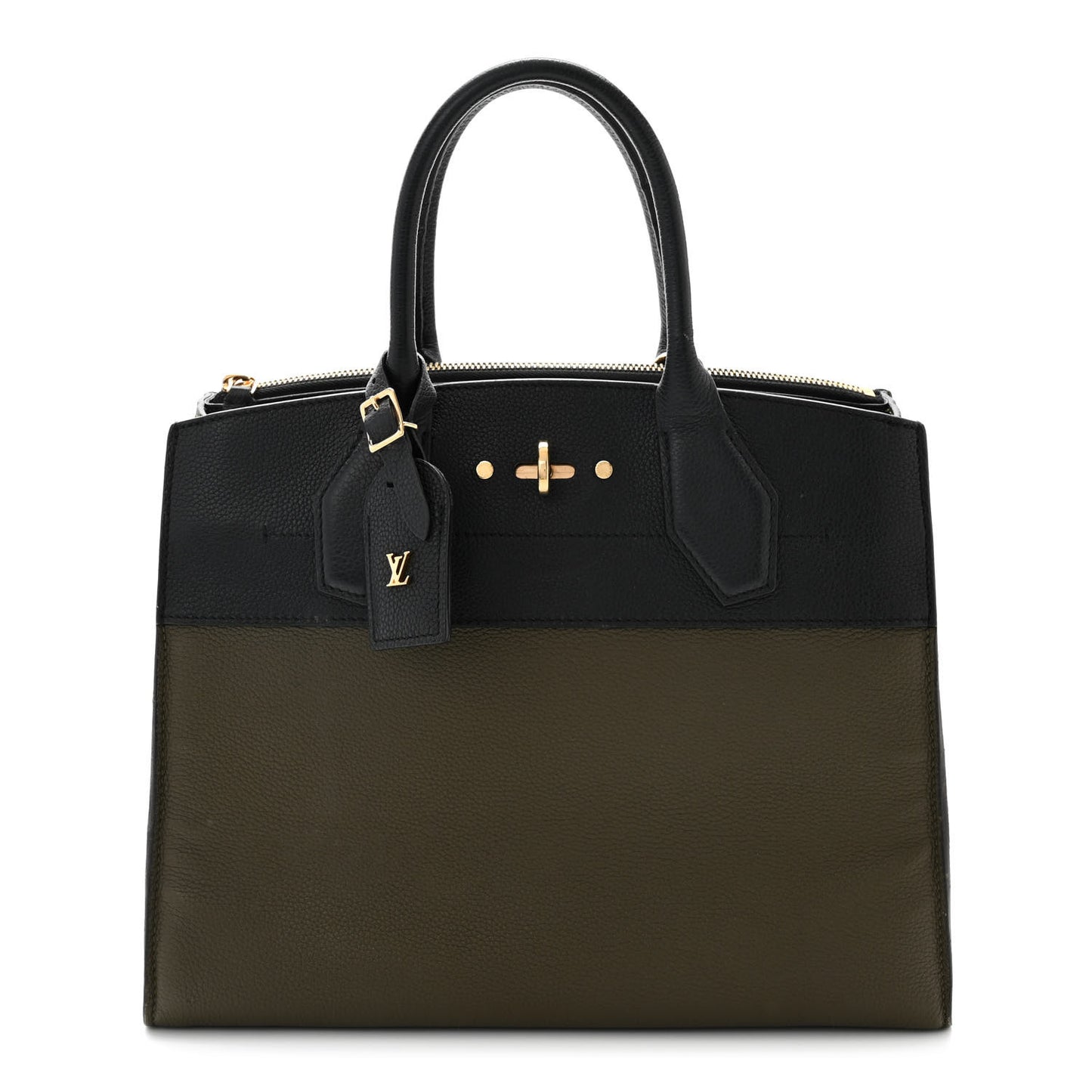 Calfskin City Steamer MM Kaki Black
