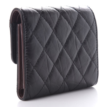 Chanel Aged Calfskin Quilted Reissue Compact Wallet Black 3 of 8