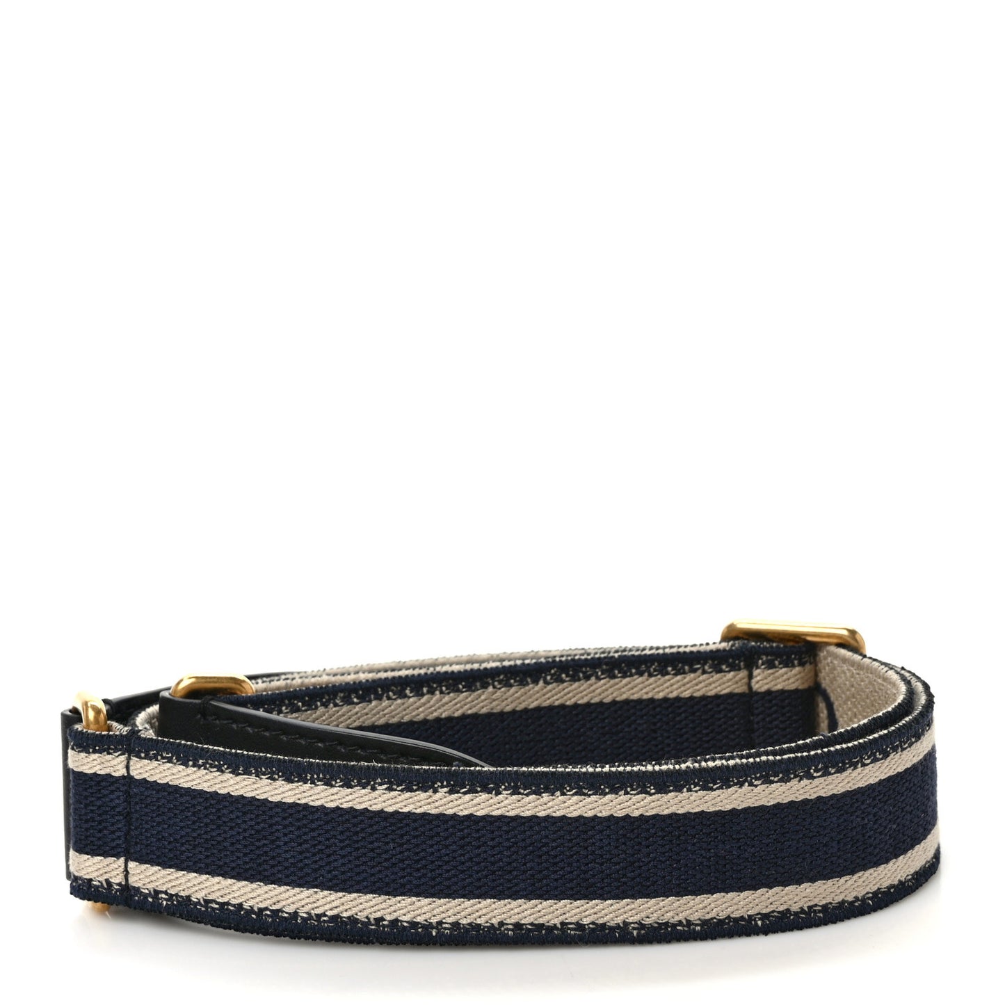 Canvas Embroidered Shoulder Strap Blue