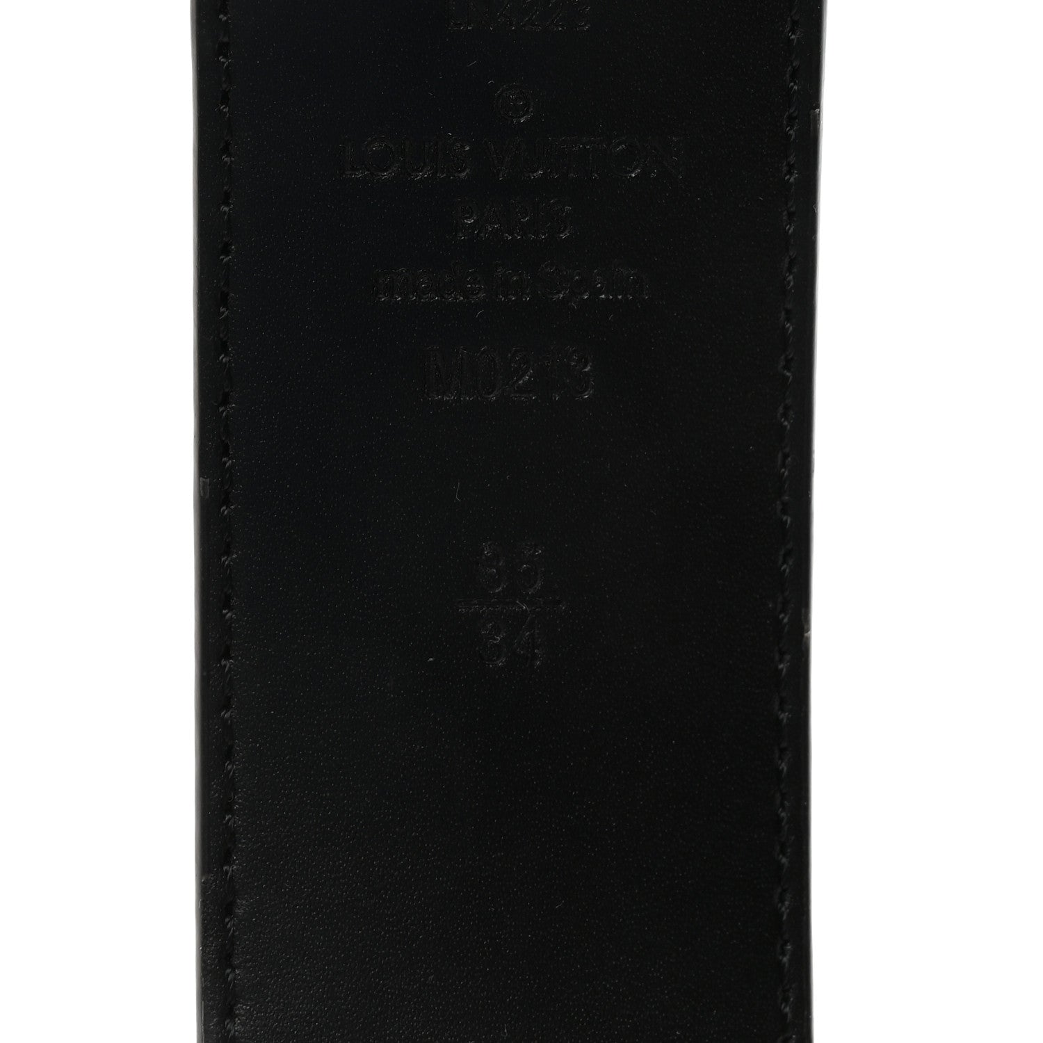 Louis Vuitton Damier Graphite 40mm LV Initiales 85 34 Belt 5 of 6