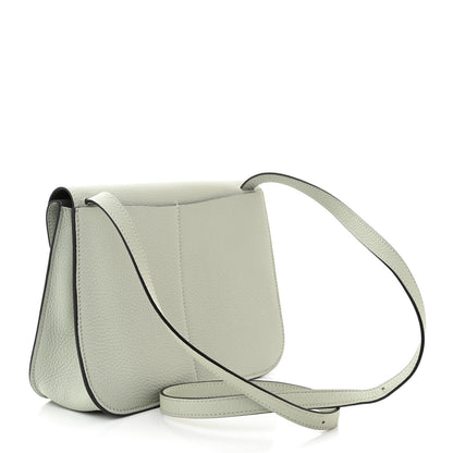 Hermes Taurillon Clemence Verso Halzan 25 Gris Neve Gris Meyer 3 of 11