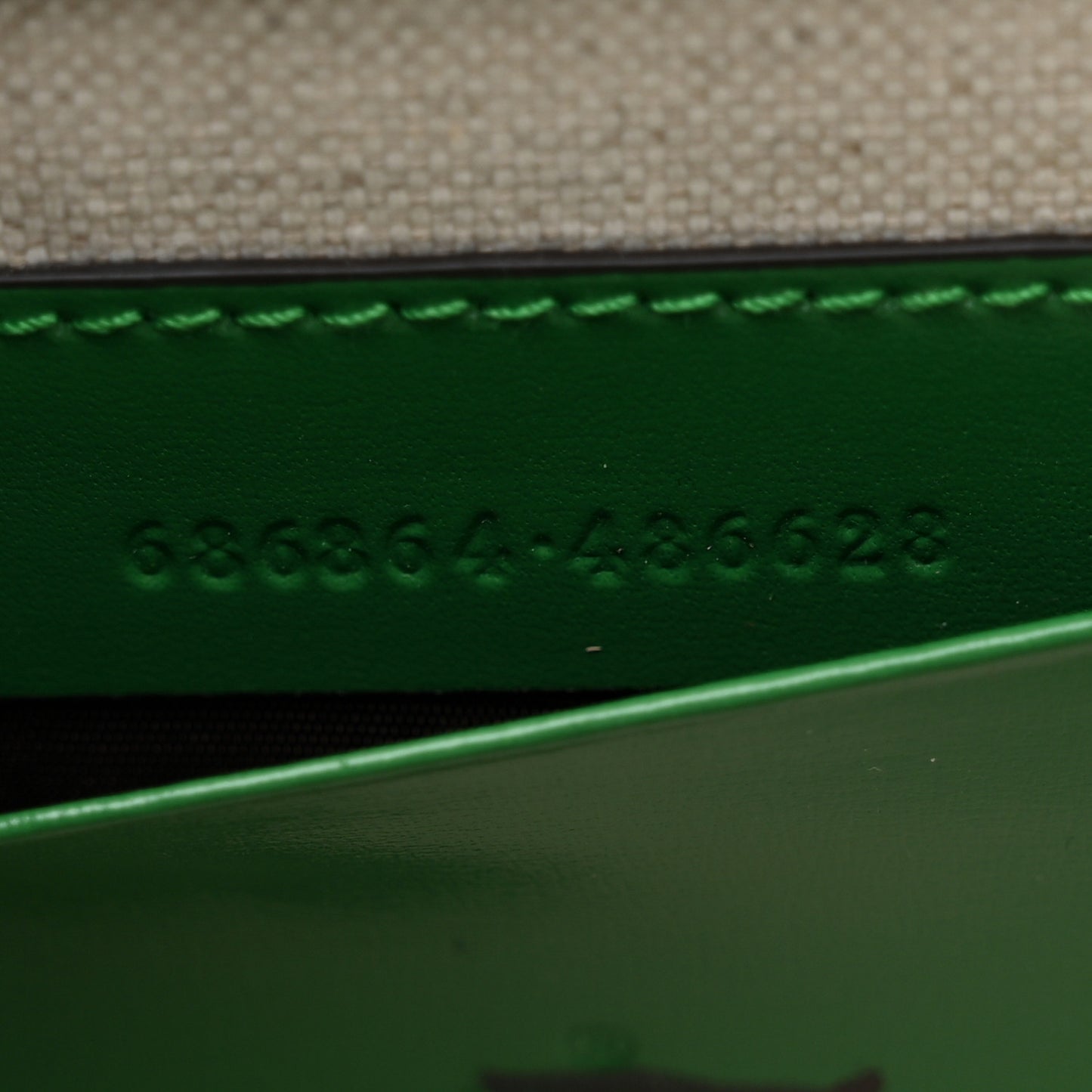 Boarded Dyana Lux Calfskin Web Mini Bamboo 1947 Top Handle Bag Spring Green