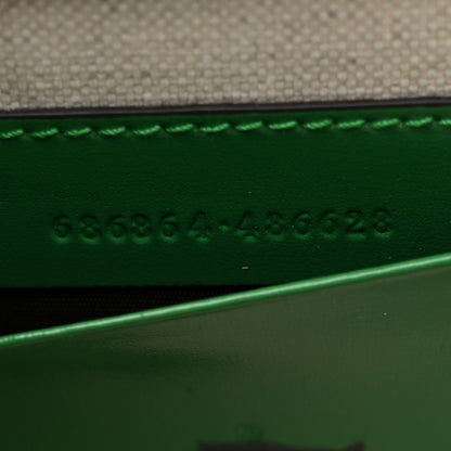 Gucci Boarded Dyana Lux Calfskin Web Mini Bamboo 1947 Top Handle Bag Spring Green 7 of 10