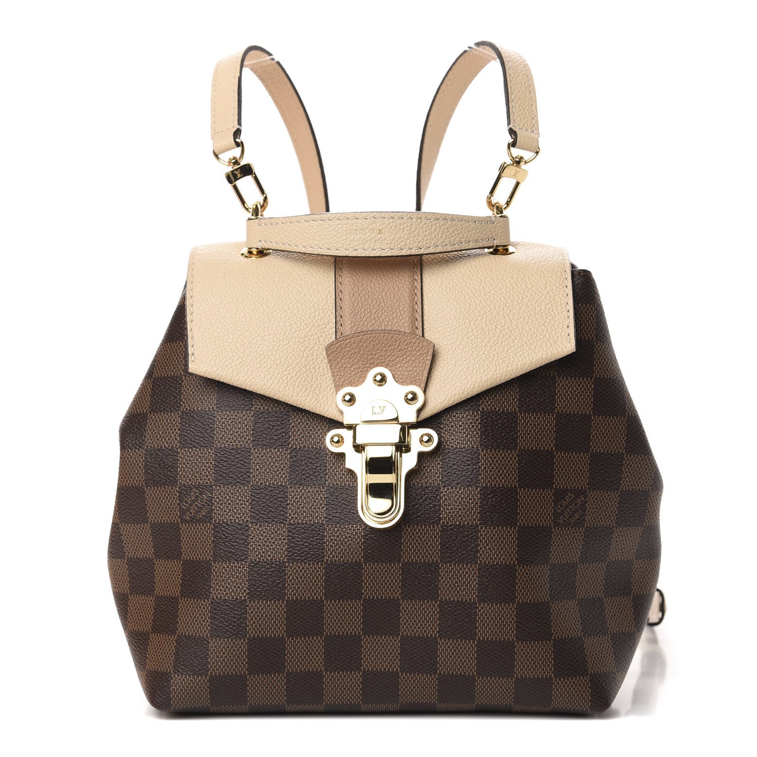 Louis Vuitton Damier Ebene Clapton Backpack Creme 1 of 10