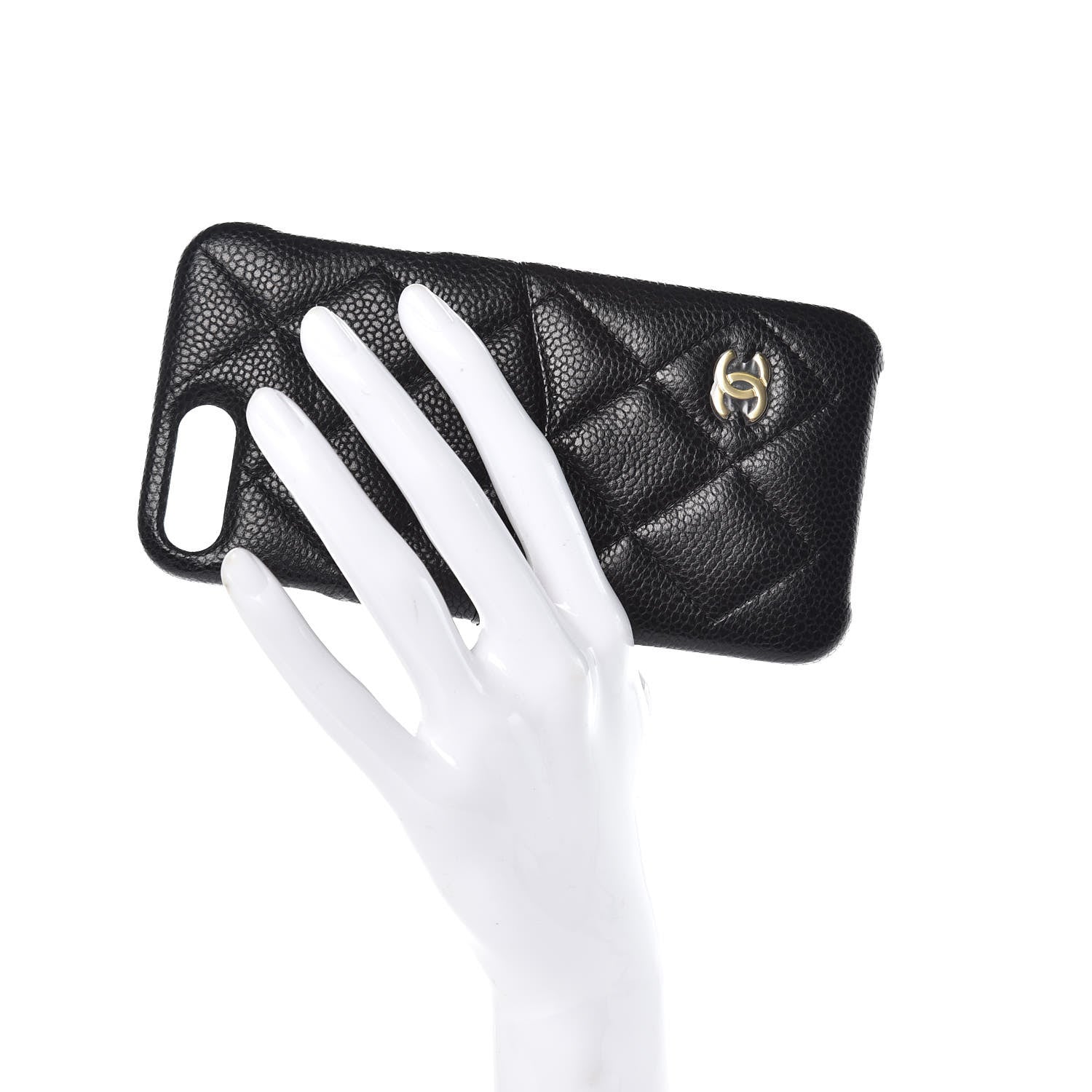 Chanel Caviar Quilted iPhone 8 Plus Coco Tech Case Black 2 of 6