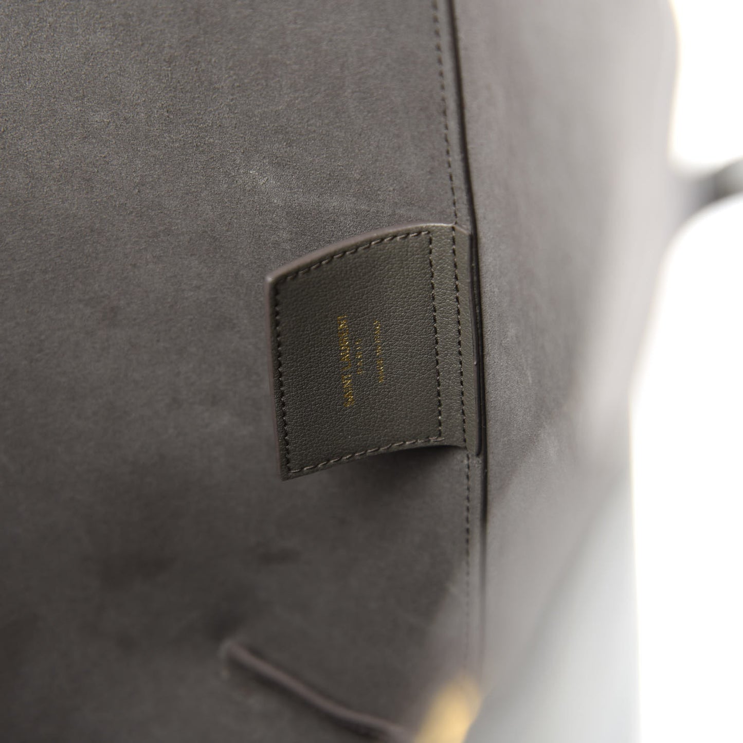 Calfskin Large Shopping Tote Pebble