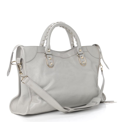 Balenciaga Chevre Gold Metallic Edge Hardware City Gris Perle 3 of 11