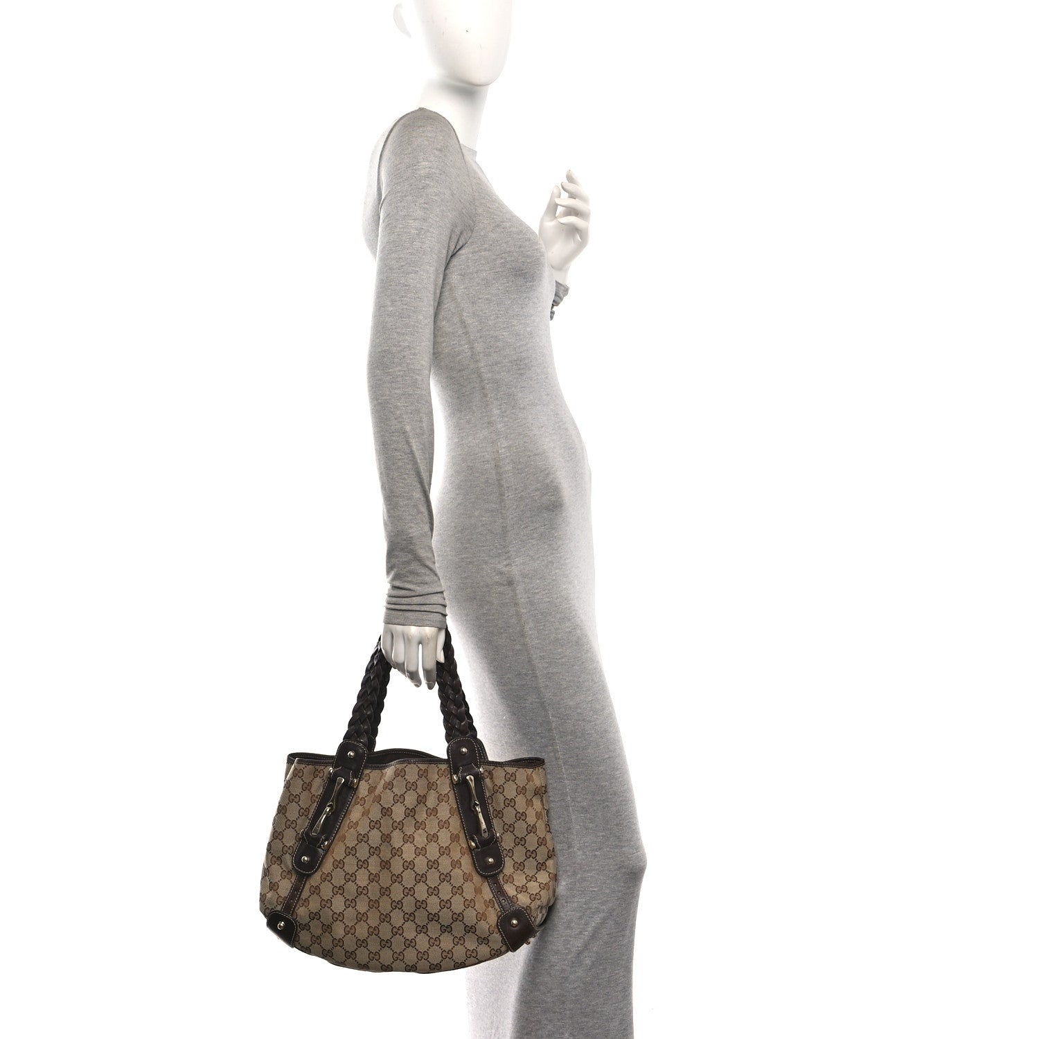 Gucci Monogram Small Pelham Shoulder Bag Dark Brown 2 of 12