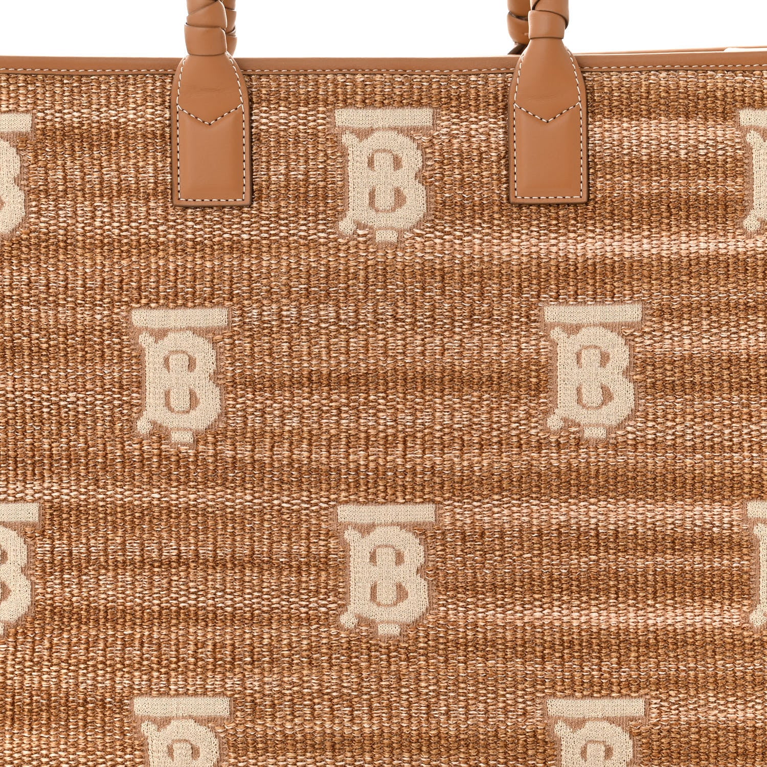 Burberry Raffia Calfskin Large Freya Tote Natural 8 of 10